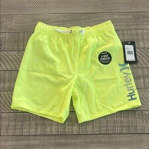 Hurley Neon Yellow Boys' Swim Trunks